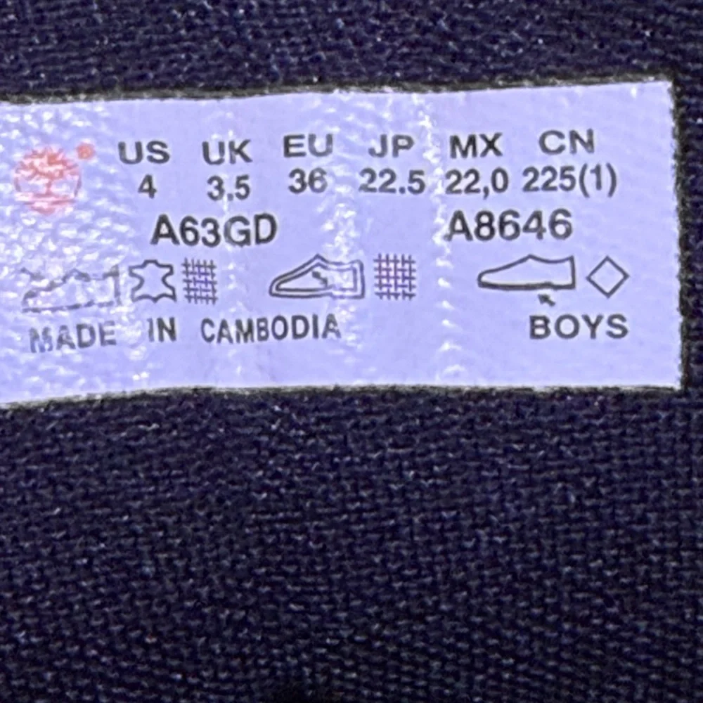 Timberland Junior Converge Waterproof Boots Black TB0A63GD Size 4 US - Picture 6 of 7